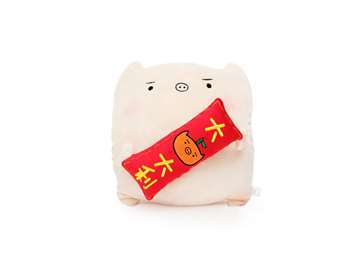 別別豬賀年揮春暖手枕