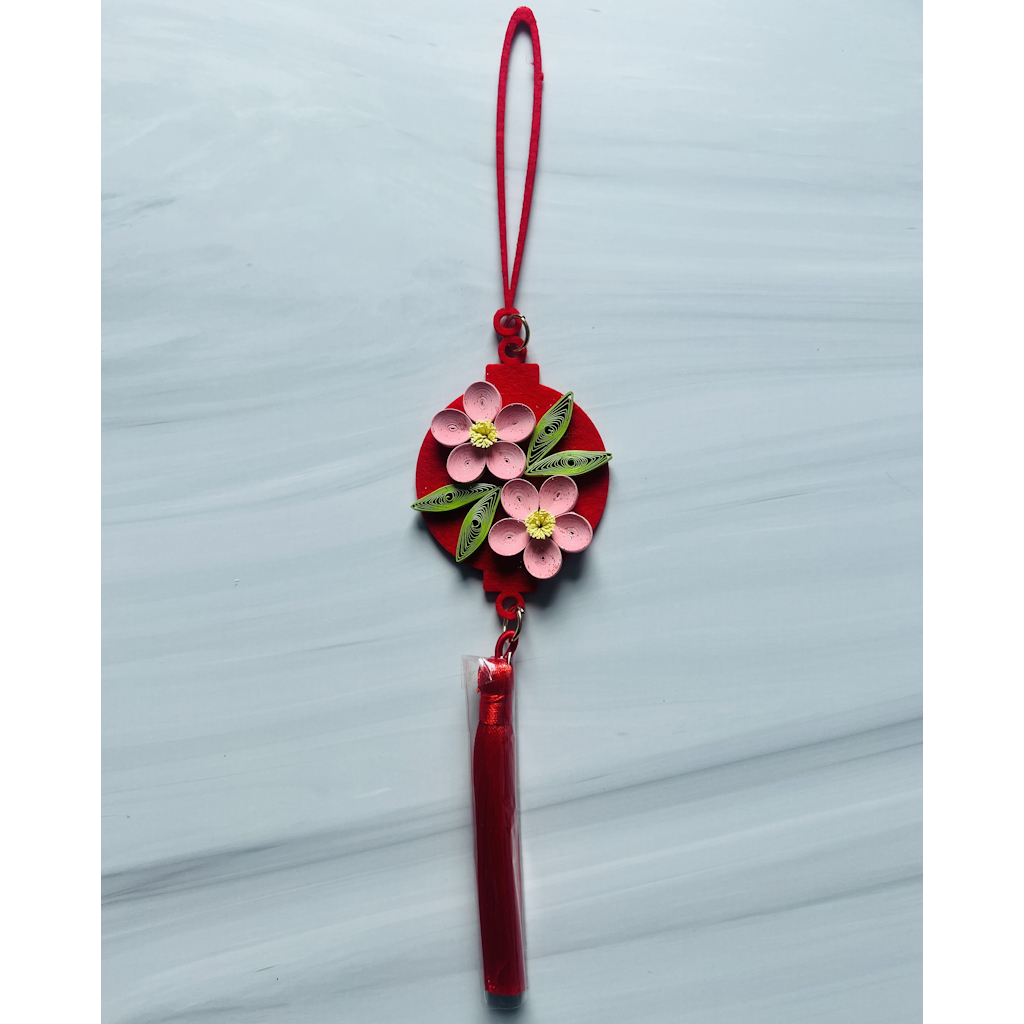 新春掛飾 - 梅花 (粉紅色)
